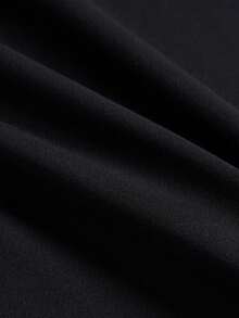 Men's Fashion  Crew Neck T-Shirt, Versatile Short Sleeve - Black - View 4