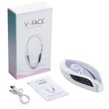 V-Shaped Face Lifting & Firming Massager, Beauty Device, Chin Reducer, Electric Double Chin Slimming & V-Line Shaping Instrument, 6 Modes 8 Adjustable Intensities, USB Rechargeable - White - View 13