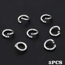 5/10pcs 8mm Copper Open Jump Rings, Half Closed Opening Ring, Bracelet Necklace Connecting Buckle Ring For Jewelry Making