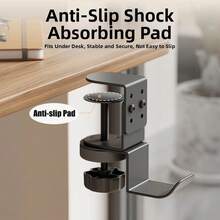 360°旋转重型桌面夹式耳机支架 - 可调节高度游戏耳机支架，节省空间的背包/手提包/衣架，多功能游戏桌面收纳架（游戏玩家/办公礼物） - 彩色 - 查看 10