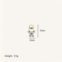 1 chiếc vòng cổ hình giọt nước thời trang INS, có thể kết hợp với phụ kiện cho bé trai, bé gái, phụ kiện hình ngôi sao năm cánh và cỏ ba cánh, mạ vàng 18k, thể hiện nét duyên dáng nữ tính, chống nước và mồ hôi, thích hợp cho ngày lễ tình nhân và các dịp lễ hội, hoặc đeo hàng ngày. Trang sức dành cho nữ. - Nhiều màu 1 - Xem 16