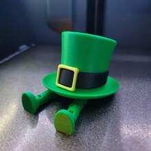 3D打印领结绅士雕像 - 充满想象力的绅士雕像，耐用塑料材质，可摆出各种姿势，可站立/坐姿，室内/室外装饰，无需用电，手工收藏级雕塑 - 彩色 - 查看 7