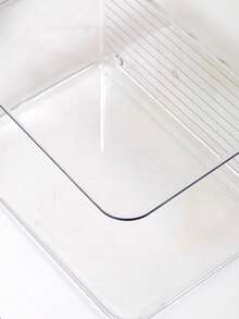 1pc/2pcs Clear Acrylic Bookends - Desktop Book & Document Organizer, Sturdy Book Stopper And File Holder For Students, Office & Home Desk - Clear - View 5