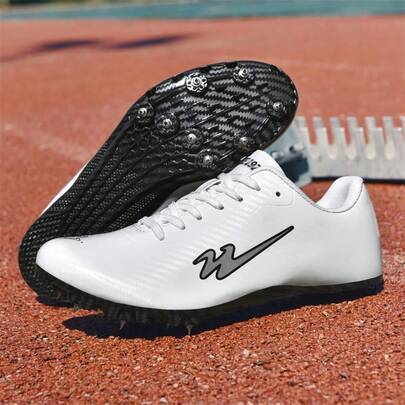 Men's Track And Field Sports Shoes, Non-Slip And Wear-Resistant, Plastic Track Sports Professional Training Track And Field Spikes, Long And Short Distance Running Competition Running Shoes
