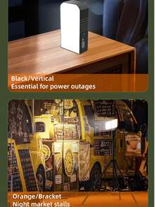 1pc Compact Folding High-Efficiency Solar Camping Lamp: Dual-Panel Solar Quick-Charging + Brightness Adjustment, Suitable For Portable Lighting Equipment For Camping In The Countryside / Outdoor Sketching / Night Hiking