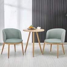 Conjuntos de Mesa y Silla Familiar de Cedor y Deco con 2 Sillas Antecedor Mesa Reda Exter e Inter Mesa y Silla para 2 Personas Adecuado para Salón Balcón Verde - Verde - Ver 1