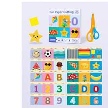 1 Conjunto Exercício de Recorte de Papel Divertido para Crianças, Brinquedo Educativo de Treinamento de Coordenação Olho-Mão para Bebês, Cartões Educativos de Aprendizagem Precoce - Multicolorido - Visão 7