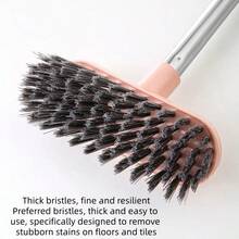 1/2 件装浴室地板清洁刷，地板刷工具，瓷砖缝隙刷，长柄瓷砖刷，墙面清洁马桶刷，地板刷，硬毛刷，马桶刷，地板刷，浴室卫生间家用硬毛清洁刷，瓷砖清洁刷 - 彩色 - 查看 8