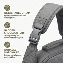 Transportín plegable de material suave apto para gatos y perros pequeños - Transpirable, resistente a arañazos, impermeable, fácil de limpiar, ligero y portátil, con correa de hombro desmontable, apto para uso en coche/viaje/avión/hogar - Multicolor - Ver 8