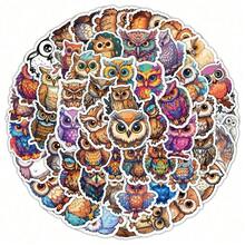 50 piezas de pegatinas de búho - Adecuadas para decorar teléfonos, álbumes de recortes, planificadores, botellas de agua, portátiles, coches, equipaje y talla grande. También son excelentes para tarjetas hechas a mano, portátiles y varios otros escenarios. Una opción decorativa ideal para la temporada de invierno y vacaciones. - Multicolor - Ver 12