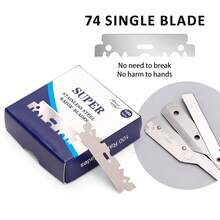 100PCS/Box Single-Sided Razor Blade Stainless Steel Razor Blades Men Shaving Shaver Manual Razors Barber Styling Shaving Tools - Multicolor - View 9