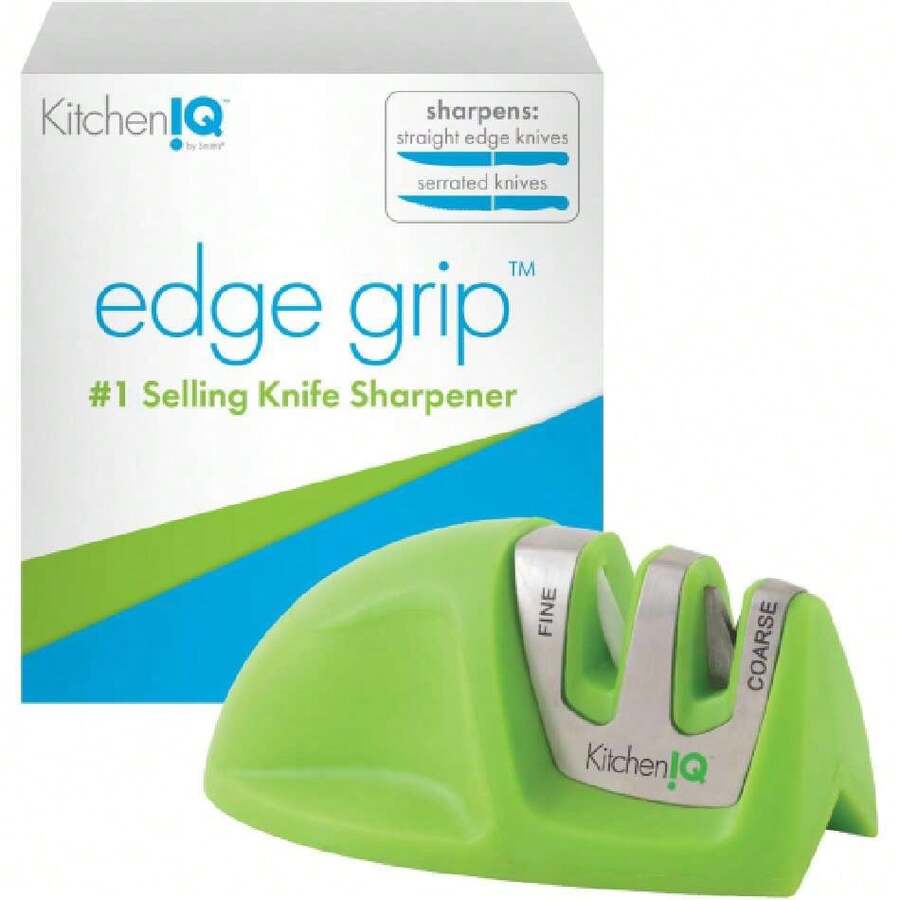 Edge Grip - Afilador de cuchillos (2 etapas), Verde, 1,37570038 - Amarillo Mostaza - Ver 1