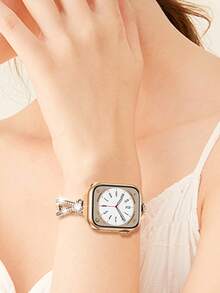 Women's Rose Gold And Gold Slim Bands, Compatible With Apple Watch 38/40/41/42/44/45/46/49 Mm. Designer Sparkling Rhinestone And Stylish Adjustable Metal Bracelet Band For Women, Perfect For Adding A Touch Of Glamour As A Holiday Or Birthday Gift. Compatible With Apple Watch Series 11/10/9/8/7/6/5/4/3/2/1/SE/Ultra. - 38/40/41mm & 42mm (S10/11) - View 7