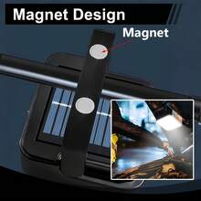 1pc Portable Solar Powered Camping Light, Handheld Commercial Lighting Emergency Lamp, Suitable For Outdoor Camping, Fishing And Lighting, 4 Lighting Modes, Rechargeable Li-Ion Battery, USB Rechargeable Emergency Light, Ideal For Camping, Holidays Like Valentine's Day, Mother's Day, Ramadan, Christmas, Halloween, Back To School - Black - View 8