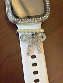 5/4/3pcs Metal Charms Decorative Ring Compatible With Apple Watch Band LOVE Diamond Rhinestone Ornament Smart Watch Silicone Strap Accessories Bracelet Fashionable Accessories (Watch And Band Not Included) Compatible With Apple Watch Band 38mm 40mm 41mm 42mm 44mm 45mm 46mm 49mm, Compatible With Samsung Compatible With Huawei Watch Series Ultra/Se/10/9/8/7/6/5/4/3/2/1 Watch Band Accessories Jewellery