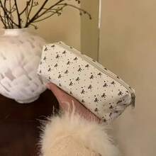 1 Elegant Black Bow Pencil Case - Large Capacity Makeup Organizer & Stationery Storage Box, With Zipper Closure, Office Organizer Bag, Durable Canvas Pencil Case Suitable For University, Work, Gift Giving - Elegant Desktop Decoration, Charming Pattern Design, High-Quality Zipper, Sturdy Structure, Office Professional Essential, Office Organization, Gift For Her, Fashion Accessories, Decorative Storage, High-Quality Fabric, Durable Zipper, Desktop Organizer, Office Worker - Black Butterfly - View 7