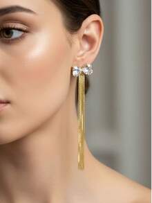 Gold Plated Earrings - Vàng - Xem 1