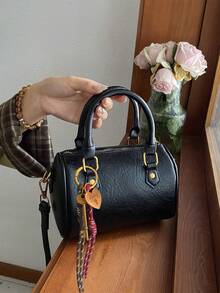 Mini Handbag Pillow Bag, New Lipstick Bag, Fashion Versatile Shoulder Bag, Commuter Bag - Black - View 4