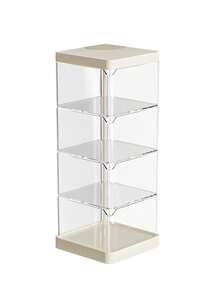 新款旋转化妆海绵收纳盒，防尘化妆粉扑展示架，多层化妆刷收纳 - 彩色 - 查看 8