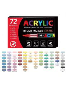Bộ bút dạ acrylic lỏng 12-366 màu, bút dạ nhiều màu sắc, khô nhanh và chống phai màu, thích hợp cho vẽ tranh, minh họa, thủ công, sách tô màu và các dự án DIY khác trên giấy, vải, gỗ, đá, nhựa, thủy tinh, gốm sứ, bí ngô, kim loại, v.v. Tuyệt vời làm quà tặng lễ Phục sinh, Lễ Tạ ơn, Halloween, Giáng sinh. - Nhiều màu - Xem 19