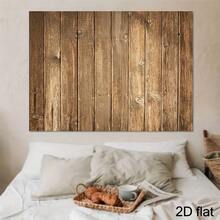 Retro Wooden Wall Background Fabric – Polyester Fiber Photography & Party Decor Fabric – No Electricity Required – Available In Multiple Sizes, Perfect For Festival Party Decor Banners, Suitable For Various Scenarios And Sizes. - Multicolor - View 5