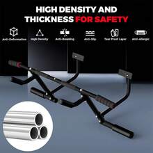 ONETWOFIT 2025 Upgrade Multi-Grip Pull Up Bar For Doorway - 460 Lbs Heavy Duty Chin-Up Bar For Home Gym Exercise, Door Frame Pull Up Bar For Almost All Doors - quả mơ - Xem 2