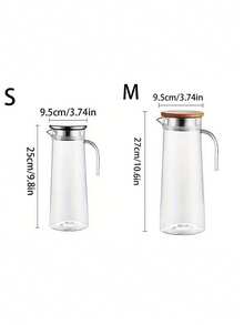 1pc Large Capacity Leakproof Water Bottle With Lid - Plastic Sealed Juice And Iced Tea Dispenser, Wide Mouth Easy Pour Design, Suitable For Parties And Cold Brew Coffee - Multicolor - View 3