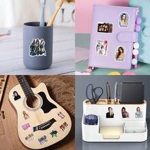 62pcs Mysterious Girl KATSEYE Stickers, Moonlight Collection, Dreamy Aesthetic Sticker Set, Suitable For Laptop And Water Bottle - Rose Red - View 8