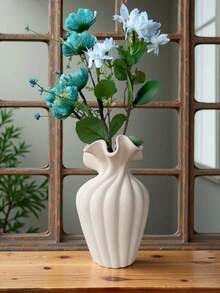 A Vintage Elegant Vase. It Can Be Used As A Flower Container In The Living Room, Placed On A Dried Flower Rack As A Modern Decoration, Or As A Centerpiece On The Dining Table. It Can Hold Fresh Flowers Or Artificial Flowers, And Is An Ideal Decoration For Coffee Tables, Desks, And Living Rooms. Suitable For Room Decor, Home Decor, And Autumn Decor. Vase - Multicolor - View 4