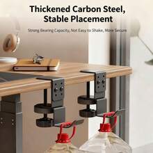 360°旋转重型桌面夹式耳机支架 - 可调节高度游戏耳机支架，节省空间的背包/手提包/衣架，多功能游戏桌面收纳架（游戏玩家/办公礼物） - 彩色 - 查看 9