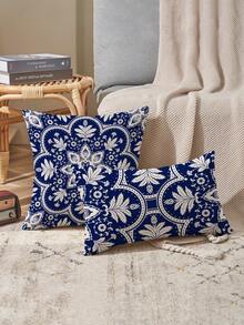 4pcs Bohemian Style Design, Home Decor, Gift, Polyester Material, Hidden Zipper, No Filling, Suitable For Home Decor, Living Room Decor, Pillowcase, Cushion Cover, Throw Pillow Cover, Sofa Decorative Cushion, Mat Cover, Soft Cushion. - Linen Material - View 6