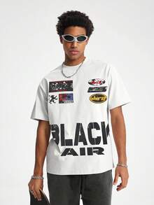 Tiny Spark White Tee Shirt Vintage Graphic Retro Badge - White - View 4