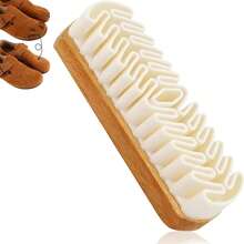 2pcs Suede Brush And Eraser, 2025 New Suede Brush And Eraser, Soft Suede Shoe Brush Cleaner, Suede Cleaning Brush, Suitable For Shoes, Bags, Jackets, Wallets, Sofas, With Wooden Handle, Can Remove Stains - Multicolor - View 8