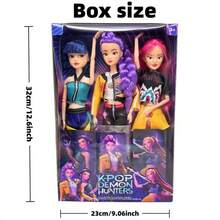 11.5 Inch K-Pop Demon Hunter Anime Action Figure - 12 Movable Joints Anime Character Remy, Mira And Zoe, Anime Style Collectible Figurine, Exclusive Fan Gift - Desk Display - K-Pop Idol Merchandise - Multicolor - View 3