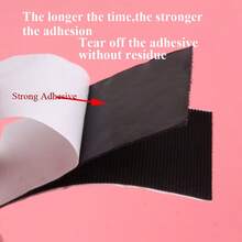 1卷25米长重型尼龙魔术贴，带背衬的自粘式魔术贴，静音窗帘和纱窗魔术贴 - 均碼 - 查看 4