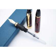JINHAO X450 Fountain Pen M Nib (Luxury Gold Powder Paint) - 奢華金粉漆 - 查看 4