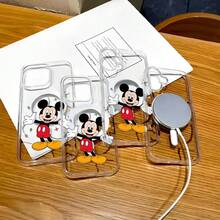 Disney Mickey Mouse Patterned Phone Case Featuring Playful Balloons And Stars Design. Compatible With IPhone 17, 16, 15, 14, 13, 12, And 11 Pro Models, Made Of TPU With Shockproof Protection. A Perfect Gift For Family, Friends, Birthdays, Spring Festival, Holidays, Boyfriends, Girlfriends, And Valentine's Day. - Trong sáng - Xem 6