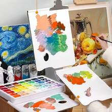 Marie's 60页可移除彩色画册，9K/3A一次性可水洗可剥离彩色纸，适用于艺术学生，可用于油画、水彩和水粉画。 - 調色紙 - 查看 6