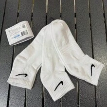 Nike 3双装耐克中筒篮球袜，黑白休闲训练运动袜，速干长短袜，毛巾底，男女通用 SX7667-100 SX7667-010 - 白色 - 查看 11