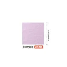 1 Set di forniture monouso per feste per 25 ospiti, inclusi piatti, tovaglioli, bicchieri di carta rosa e viola, adatti per compleanni, matrimoni, feste a tema, picnic in famiglia - Multicolore - Visualizzare 6