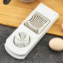 1件装二合一多功能切蛋器 - 多功能手动切蛋器，带不锈钢丝，可切蛋、切水果，厨房工具，适用于煮鸡蛋 - 彩色 - 查看 5