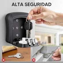 2 Paquetes Caja para llavesCaja, Fuerte De Almacenamiento De Llaves Montada En La Pared, Fcil de Usar e Instalar, Oficina, Garaje, apartamento de Almacenamiento de Llaves de, Todo de Metal - como se muestra en la figura - Ver 7