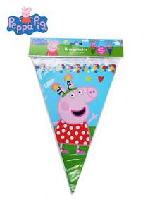 Hasbro 1件  正版授權生日快樂橫幅派對掛旗，4-5米卡通設計，適用於生日派對、節日和居家裝飾 - 彩色 - 查看 4
