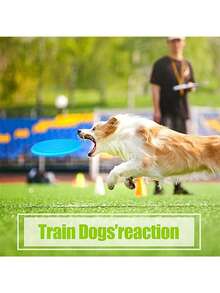 3件套狗狗训练互动玩具，宠物咀嚼玩具，宠物硅胶软体训练玩具，幼犬玩具，轻便柔软的漂浮圆盘 - 彩色 - 查看 6