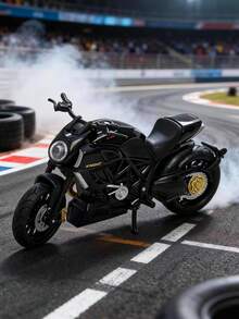 1pc Kawasaki Motorcycle Model, Alloy Toy With Rotating Handlebars, Collectible Display Item, Perfect Gift For Motorcycle Enthusiasts, Motorcycle Collector's Toy, Decor For Office, Bedroom, Living Room, Study, Home Windowsill, Halloween Gift, Christmas Gift, School, Christmas Decoration, Toy - Multicolor - View 9