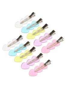 5/10 chiếc kẹp tóc hình trái tim không tạo nếp, kẹp tóc liền mạch màu kẹo ngọt dành cho nữ và bé gái, thích hợp cho trường học, hẹn hò, quà tặng ngày Valentine, sinh nhật, sử dụng hàng ngày, kẹp tóc thời trang không gây hư hại, kẹp tóc không bị cong, dùng cho kiểu tóc xoăn, tóc mái, trang điểm, kẹp tóc tạo kiểu cho salon và thợ cắt tóc (màu hồng trong suốt, xanh dương, vàng, tím), phụ kiện đội đầu, phụ kiện Valentine, phụ kiện tóc cho nữ, kẹp tóc cài đầu, kẹp tóc. - yêu - Xem 16