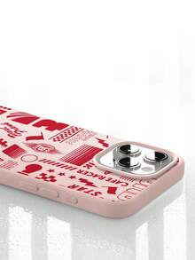 Paul Frank Licensed Silicone Phone Case, Full Body Shockproof Camera Protection, Monkey Letter Star Plaid Pattern, New Design Suitable For IPhone 13/14/15/16/17 Pro Max - Multicolor - View 3