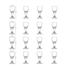 10ml/15ml 12pcs Vasos de Whisky Copas de Licores Lujo Baijiu Copas de Bebida Transparentes de Pie Alto Exquisitos Regalos - 15 ml - Ver 7