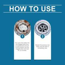 Drain Pipe Cleaning Powder, Kitchen & Bathroom Drain Pipe Cleaner, Deodorizer, Clog Remover