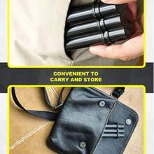 1pcs Black Or Green All-In-One Flip Top Case | Compact & Portable Carry Solution For On-The-Go - Black - View 4